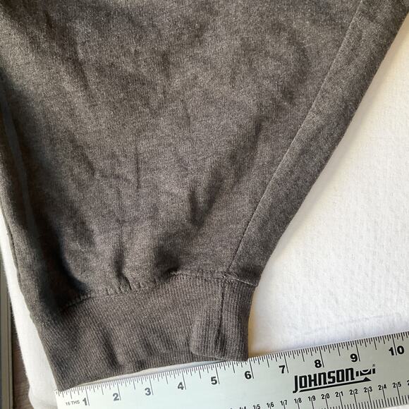 Woman Within Women Pants 3X Gray Sweatpants Fleece Button Pockets 22" Inseam - Picture 8 of 11